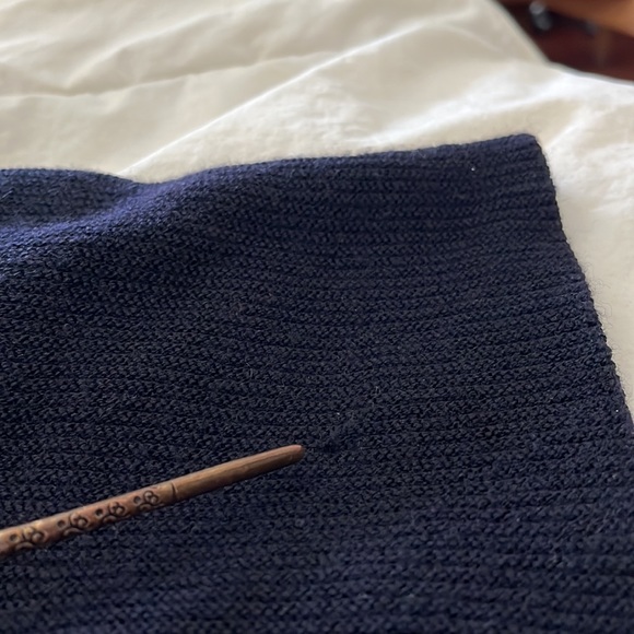 COS navy cropped sweater, size XS - Picture 5 of 10